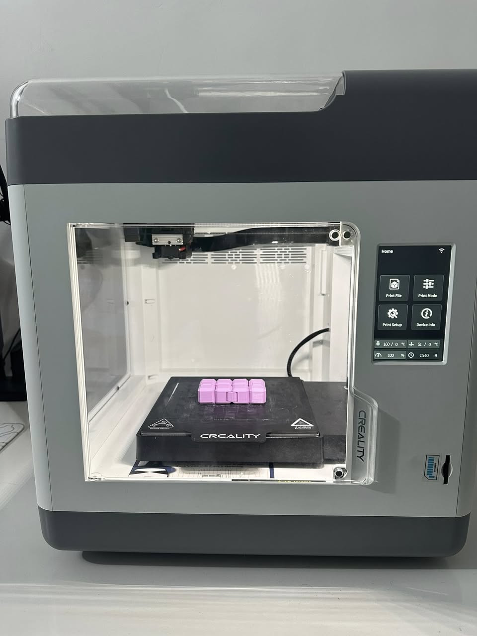 للبيع طابعة 3D كريالتي Sermoon V1 بسعر 350,000 د.ع 💥

🔹 الطابعة خاصة بالفلمنت العادي PLA و TPU، ABS, يعني تكدر تطبع مجسمات بلاستيكية متينة ومرنة.
🔹 راح تگدر تاخذ بكرة فلمنت TPU و PLA Silky مجانا وياها 🎁
🔹 عدتها كاملة، يعني كلشي جاهز للشغل فوراً.
🔹 الطابعة سهلة الاستخدام حتى للمبتدئين
🔹تجي بشاشة لمس بحجم 4.3 انش وحجم طباعه 175x175x165 mmو wifi يعني تحكم عبر تطبيق عن بعد

📩 للمهتمين راسلوني على الخاص قبل ما تنباع 👍


**إذا كنت صاحب هذا الإعلان وتريد حذفه لأي سبب، رجاءا أرسل رسالة إلى الدعم الفني**