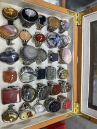 اللهم صلي على محمد وآل محمد  للبيع طبلتين خواتم متنوعة فضه خالص صياغات...