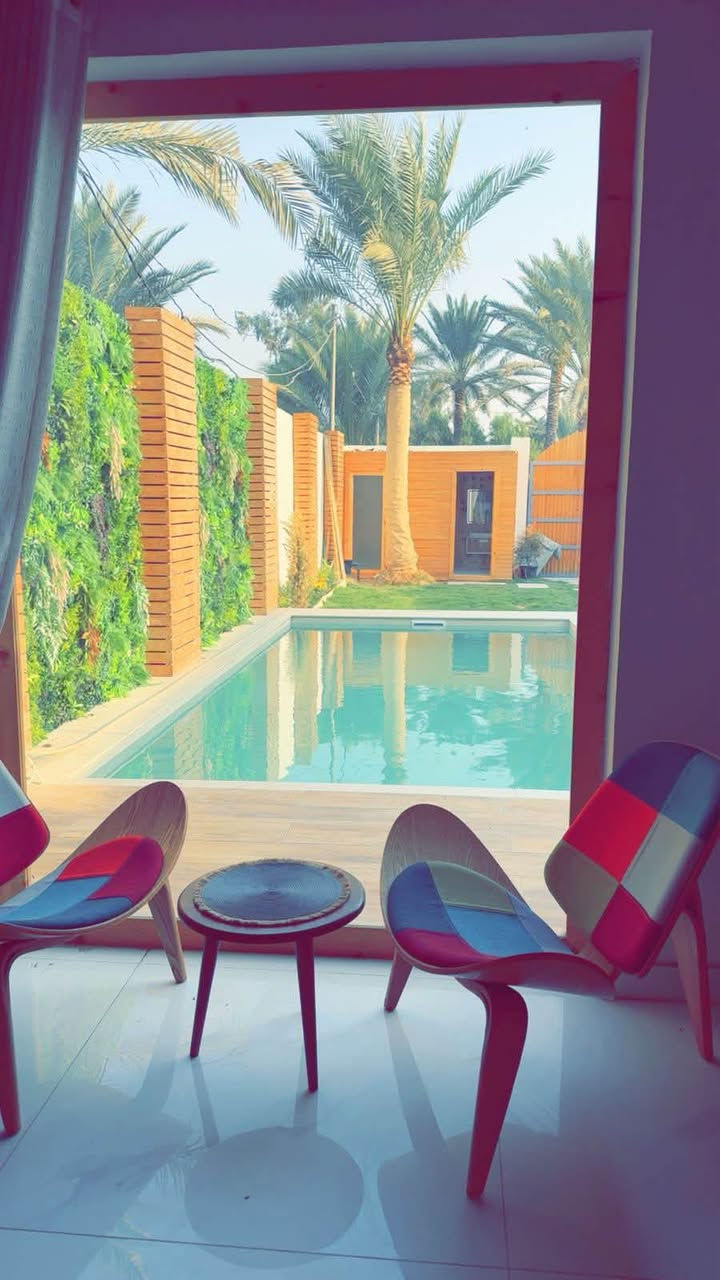 مزرعة للإيجار اليومي 🏡🌳
📍 الموقع: بغداد –غزاليه 

✔️ أجواء هادئة ومناسبة للعوائل

✔️ مساحة واسعة وخدمات متوفرة

✔️ مثالية للراحة والونسة

📌 للحجز والاستفسار يرجى الاتصال أو المراسلة على واتساب: 

 📞 ***********

 موثق في تطبيق اجرلي لسياحة المزارع في العراق 🇮🇶
