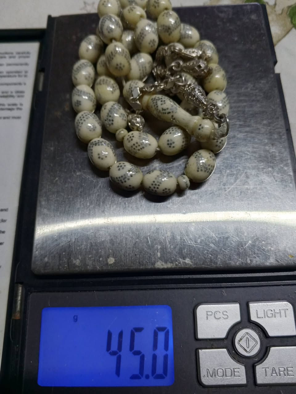 خليلي عينك عالمميز.......وجيبها ازا فيك اتجيبها....

المعروض عاج ناب فقمة بدون بصمة من الروائع خراطة يدوية منزلة فضة عيار عالي 33حبة محمل يومي مزينة بطقم فضة 
#الشمالي للسبح والانتيك طرطوس المدينة تاجر شنطة 
#ابوحيدر0990433674وااتس/0991980690
نقطة مباركة مشاركة بيوصلك السعر والتفاصيل 
شحن لكافة المحافظات السورية واللبنانية مجاني


**إذا كنت صاحب هذا الإعلان وتريد حذفه لأي سبب، رجاءا أرسل رسالة إلى الدعم الفني**