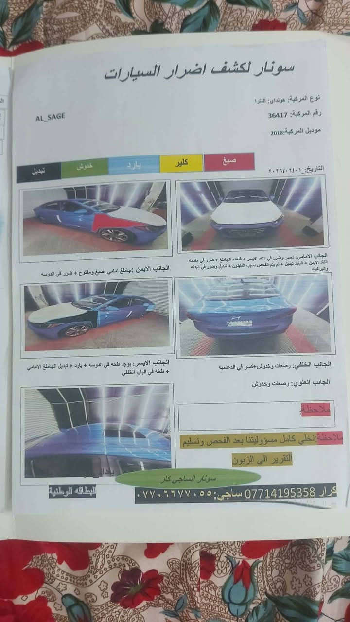 السلام عليكم النترا موديل 18امريكي محرك 2000 دوش 1/1 ماشيه 78 حقيقي ولاكن بيها تبخير والسونار موجود والحادث مرفق مع الصور


**إذا كنت صاحب هذا الإعلان وتريد حذفه لأي سبب، رجاءا أرسل رسالة إلى الدعم الفني**