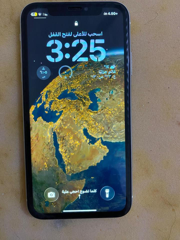 ايفون ١١ عادي 

نضافت الجهاز ٩٥ 

مبدل شاشة نوعية زينة  ٣ خيارات

الفيس ادي شغال 

بطارية ٧٢

ذاكرة ٢٥٦

مكاني الشعلة

‏***********
