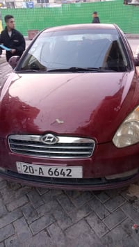 اكسنت 2009 وارد امريكي كير ومحرك مكفولات ضربه بلجاملغ الخلفي مصبوغه عا...