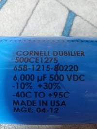 كابسترات • ١٠٠ ميكروفاراد • ٢٠٠ ميكروفاراد