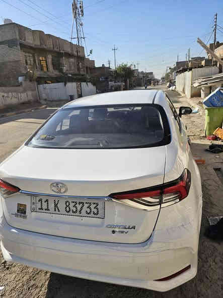 ⚜️♦️️تويوتا  كورلا هايبرد2025 وضع زيرو ماشيه قليل 
المواصفات 
🔵محرك 1.8 لتر VVT  
🔵دخول ذكي و تشغيل ( بصمة ) 
🔵كامرة خلفية 
🔴رادار تحديد مسار ومانع تصادم ‼️
🔵 دشبول ديجتال 
🔵تبريد قطعتين 
🔵 فتحة سقف ( سلايد روف )
🔵 لايت أمامي وبروجكتر  LED ‼️
🔵 بك لايت LED‼️
🔵 تحكم ستيرين 
🔵 اوتو لايت
🔵 اوتو هولد
🔵 نظام ABS 
🔵هاند بريك كهرباء 
🔵نظام التحكم بالانارة الخارجية
🟠مقاعد جلد 
🔵 اشاير بالمري
🔵حساس ضغط الاطارات
🔵 وضعيات قيادة 
🔵مانع انزلاق

 
💳🪙السعر  (147$)بيه مجال

مكان السياره بغداد العبيدي

للاستفسار(***********)
