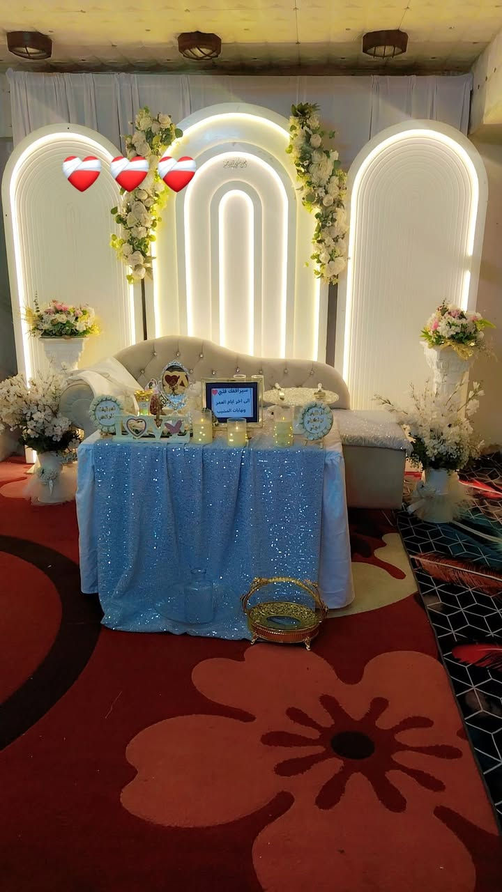 كوشات افراح ديالى🍊🍊 لتنضيم الحفلات🎊 وتاجير جنط العروس 🧳🧳
حنه🌺-مهر💍-خطوبه🎉-توديع عزوبيه 💃_اعياد الميلاد🎂-  للحجز مراسله اوالاتصال 
***********
