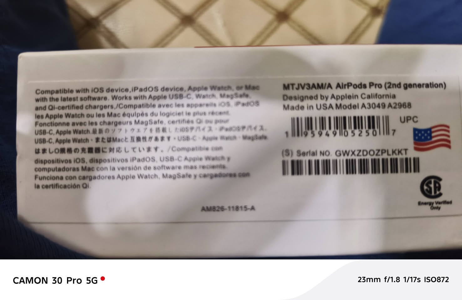 سماعه ايربودز برو جيل ٢ 
جديد بل كبس ما مفتوحه  اصلي عليها ضمان امريكي 
اكتب سعرك


**إذا كنت صاحب هذا الإعلان وتريد حذفه لأي سبب، رجاءا أرسل رسالة إلى الدعم الفني**