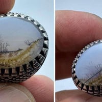 لوحة ربانية • عقيق شجري يمني • نوادر