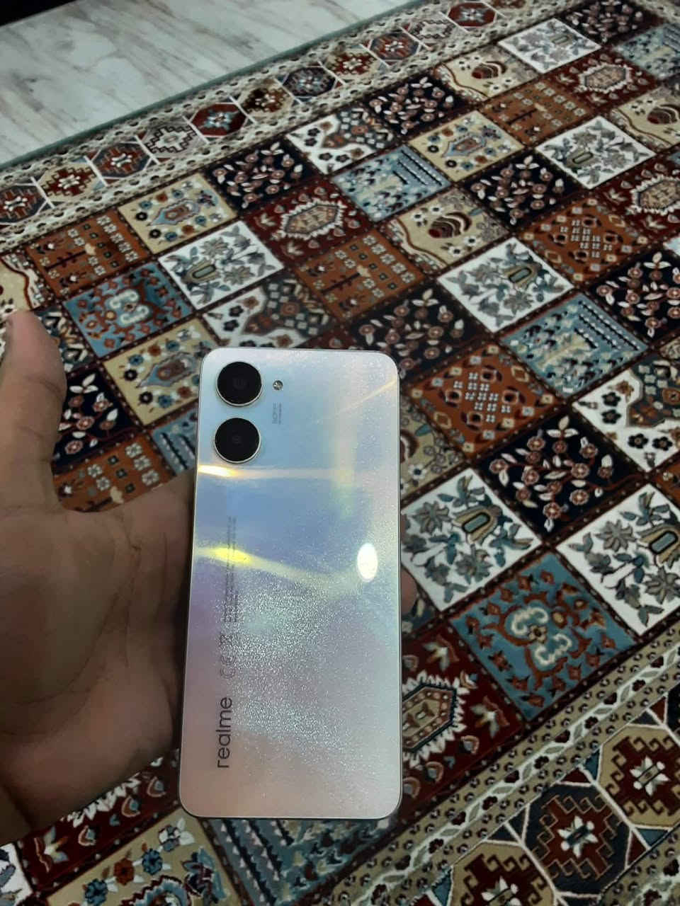 ريلمي 10
ذاكره 256
شريحتين  شاشه 90 هيرتز اموليد
كامره 50 ميكا بطاريه 5000 ملي 
معالجة معروف G99 مكاني بغداد الجديده رقمي ***********
مراوس بايفون فقط فرق ماعندي متواجد
