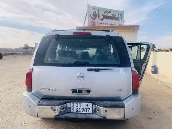 رمادا نيسان موديل ٢٠٠٦ مكفوله صبغ الشركه تبريد مركزي وارد أمريكي محرك ٨  سلندر وفول مواصافات السعر .٩ورقه وبيهه مجال للشرايه  ***********
