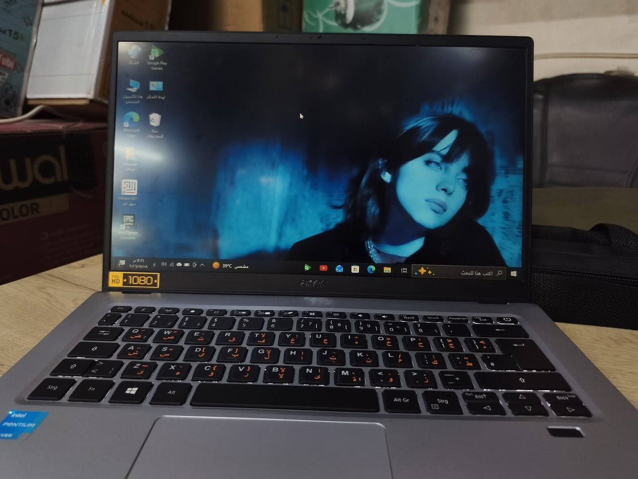 ACER Swift
cpu i5-11

Ssd 512GB m.2

RAM 8GB

SCREEN 14" FHD
بصمة كيبورت ضوئي نضيف كلش🍁
السعر 315 وبي مجال ، مكان موصل ايمن للتواصل *********** اتصال او واتساب
