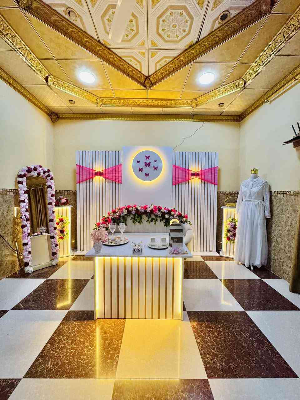 ✨💍 كوشات رهف 💍✨ لأجمل ليالي العمر خلي كوشتك غير 🤍
🎁 عرضنا المميز: كوشة فخمة + كيكة طابقين هدية حسب طلبك 🎂

💰 السعر فقط: 100,000 دينار

📞 للحجز والاستفسار: [***********] 📍 [الشرقاط - بعاجه ]

✨ احجزي الآن وخلي فرحتج تكمل بأناقة ✨
