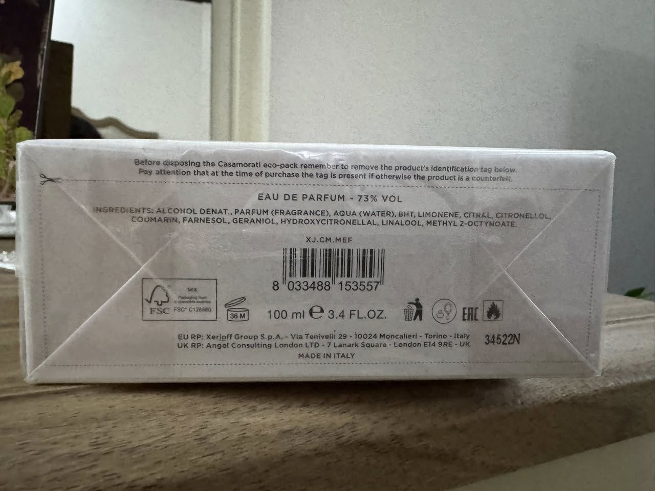 عطر زيرجوف
للبيع … زيرجوف كازاموراتي مفيستو جديد مثل ما موضح 

السعر : ٢١٥ الف 

العنوان: الكراده العرصات متواجد من ساعه ٥ العصر الى ساعه ١١ بالليل 

للاستفسار : *********** 

@إشارة
