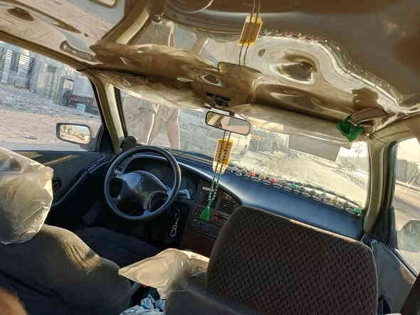 سلام عليكم بيجو بارص 15 بسمي بيها بنيدد مصبوغ وهلالات خلفيه معمره السياره خير من  سدر خلفي ومامي هسه شاده تبريد ثلج تايرات 70 بل 100 سيبايه اصليه دوشمه ارضية وتنته العنوان مدينة الصدر. السعر 48 وبيها مجال قليل هاتف ***********
