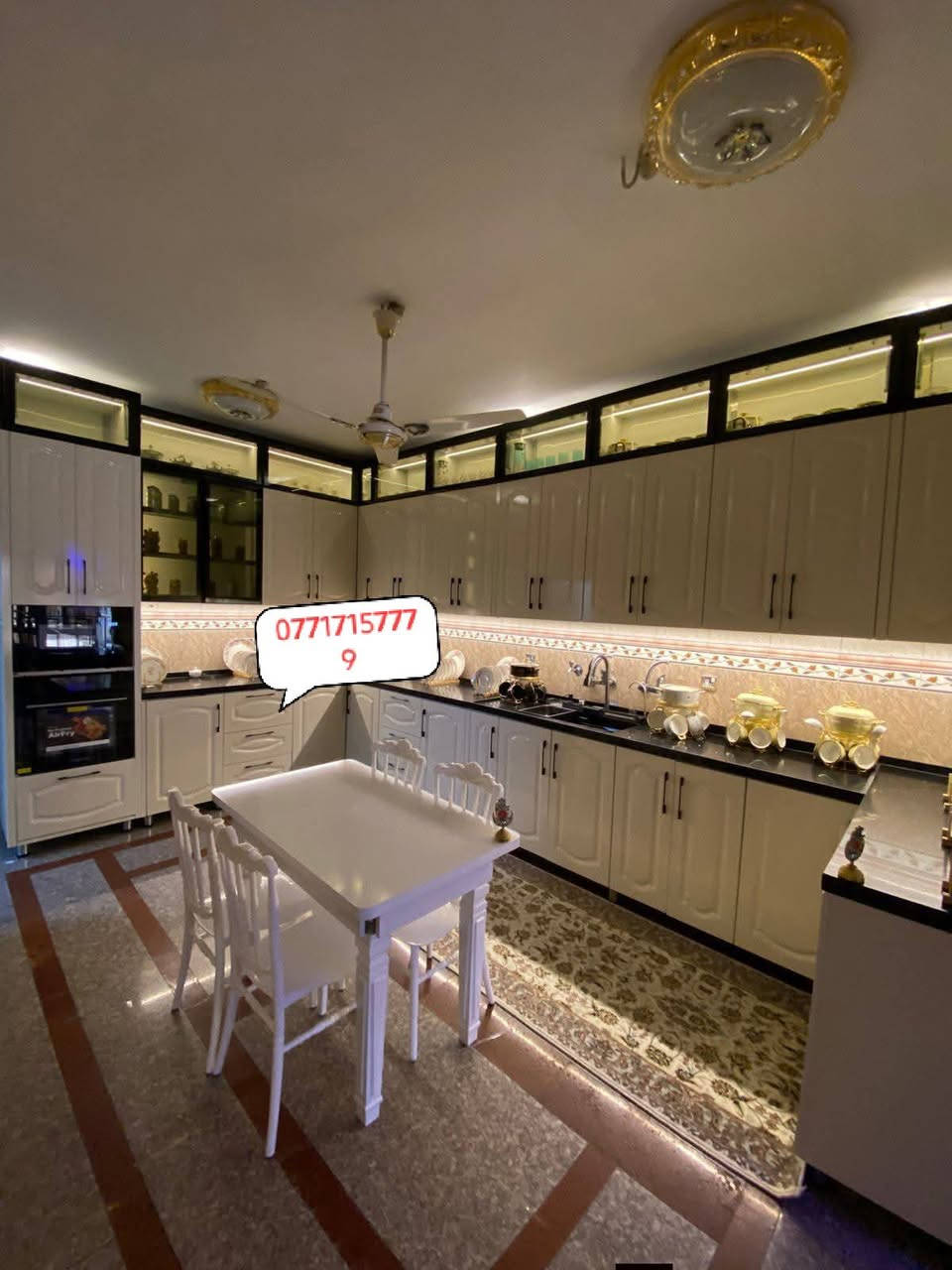 سلام عليكم نشتغل تفصال حسب طلب الزبون بسعار جداً مناسبة شغل درجه ولى خشب تركي أصلي  اج دي اف عمق 60 كامل مرمر للحجز والستفسار واتساب ودللو رقم واتساب ***********
