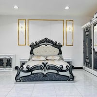 نجارة عراقية • ٨ قطع • سرير ٢٠٠×١٦٠