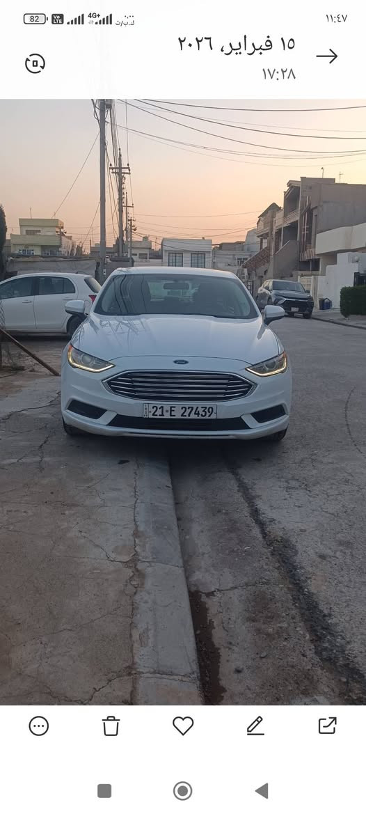 فورد فیوجن للبیع فقط
مودیل 2017  لون ابیض ثلجی محرك 2500  تفس طبیعی مرغوب مواصفاة SE  بصمە کیر ماوص حساس خلفی تبرید قطعتین کودباب صری کشنات کهرباء داخل بیجی بدون صبغ بدن ارباگ مثل کلین سنوی رقم جدید باسمی کیر محرك تبرید  تحویل وکالە غرامە بشرط صورحادث موجود بالصورە  
لاتشتری لاتخابر  مکان سیارە اربیل سعر  125 شوی مجال
 کورک + واتساب ***********
 ئاسیا *********** أربيل, العراق

