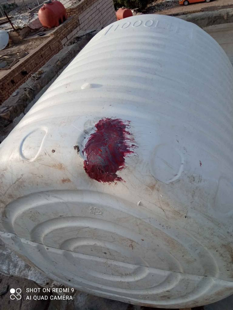 ورشه ابو حسين محمد)المتنقلة داخل مركز الناصريه)
لتصليح كافة التانكيات المياه البلاستيكيه ب أنواعها وأحجامها
المختلفه)نصل اليك في اي مكان )مع ضمان سنتين)
الاستفسار الاتصال( ***********)📞📞 خاص او واتساب ناصرية, ذي قار
