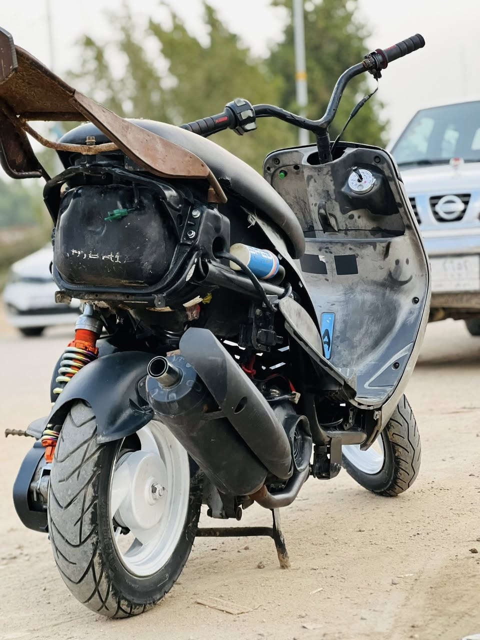 سلام عليكم ماكس منغولي حربيه دراجه حلوه وناعمه كلش شرط ماتسمع صوته كامله فقط بيه باتري ضعيف اما الباقي تخبل مكاني ناصريه سيددخيل سعر 450 وبيه مجال الشراي رقم ‭0788 532 4998‬
