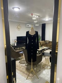 فستان • أخضر وأسود • مقاس ٨٥