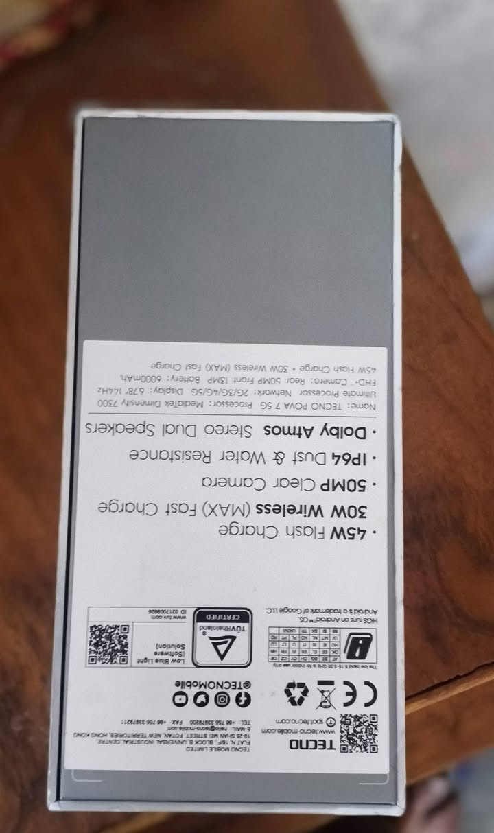 تكنو بوفا 7 الترا البيع مكفول كفاله عامه بكلشي اذا بيه شي يرجع بطاريه6000/عشوائيه/8/8/ذاكره/256نضافه فووول سعر خاص


**إذا كنت صاحب هذا الإعلان وتريد حذفه لأي سبب، رجاءا أرسل رسالة إلى الدعم الفني**