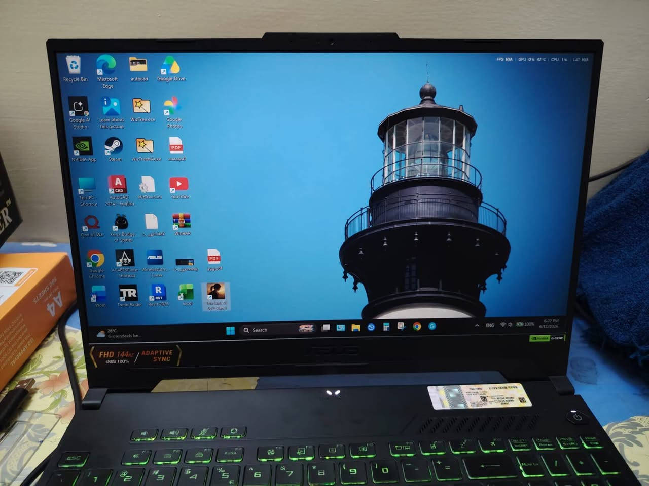 Asus tuf gaming A15 FA507nur نظافة فول
AMD Ryzen 7 7435HS
Rtx 4050 6g 140 واط
الكرت ١٤٠ واط يعني يشغل كل الالعاب الحديثة 
Ram 16 ddr5
بطارية كبيرة 90wh , صحة 94% 
هارد ٥١٢ / شاشة ١٤٤ هيرتز / شاحن ٢٤٠ واط
سعر مليون و١٠٠  بغداد صلاح الدين فقط
واتساب https://wa.me/964***********
