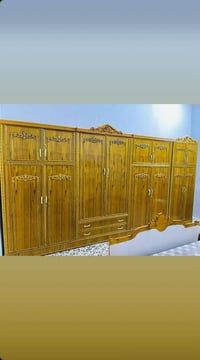 غرفة ٦ أبواب • ابواب صاج • تخت بلاويد اسود