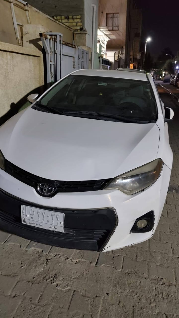 كورلا 2014 وارد امريكي
ضررها جاملغ جاملغ ودعاميه مصبوغ السايق  محرك 1800 
كير ومحرك مكفول 
رقم الماني السنويه غير منتهيه والسنويه بسمي
المكان بغداد ورقمها بغداد 
السعر 130
الرقم للتواصل ***********
