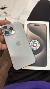 ايفون   ماستر اصلي شرق اوسط 15 pro max بطاريه 84 جهاز ممفتوح ولا مصلح ...