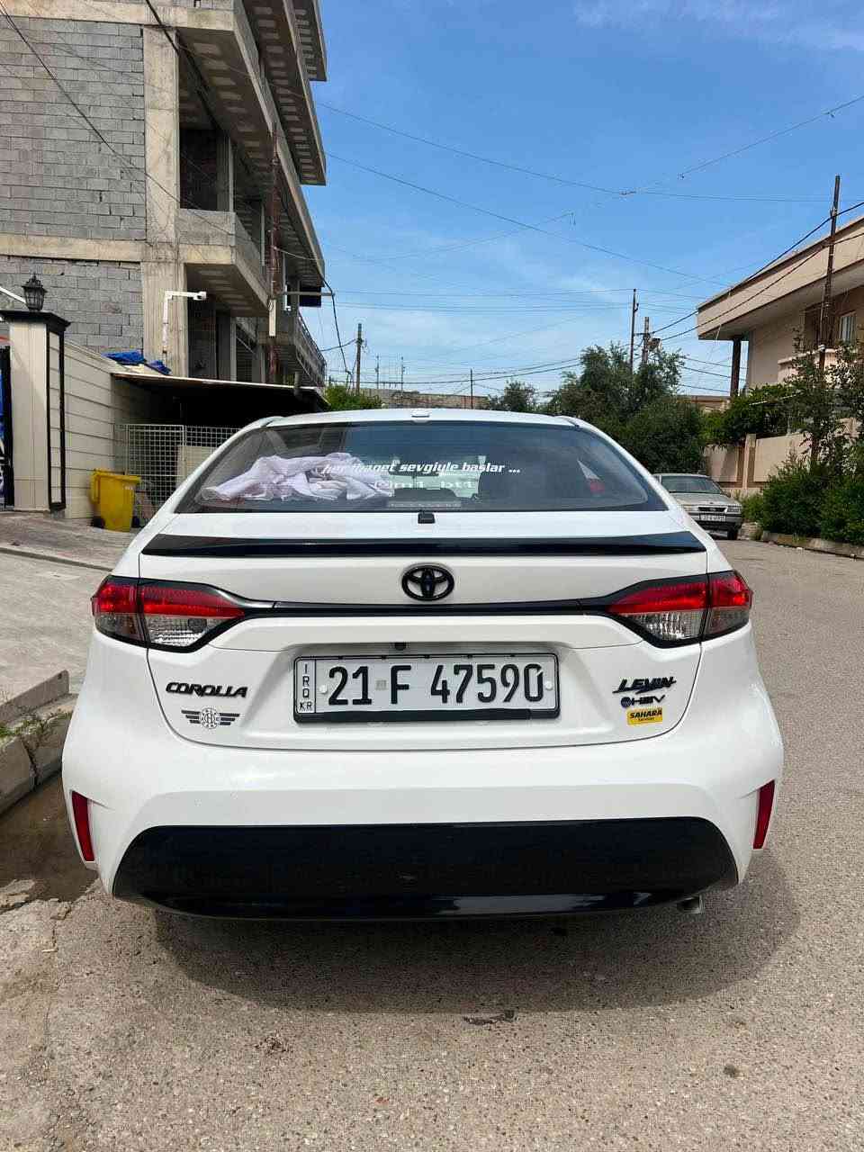 كورلا 2024 هايبرد كلين تايتل ماشية 32 الف كيلو فول مواصفات 
سلايت 
رادار امامي 
تحكمات طرفين كروز سرعه
تبريد قطعتين 
كشنات جلد كهرباء
هندبريك بصمة + هولد 
وبقية الموصفات معروفة 
دفتر بنزين وبسمي جديدة ومال بيت السياره 
السعر 158 ورقة وبيها مجال بسيط والسياره من جانت زيرو بيدي ودهنها وكلشي على ايدي وكماليات جاهزه كامل مكمل 
*********** كركوك, العراق
