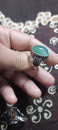 محابس • طلاء فضة • عقيق أصلي