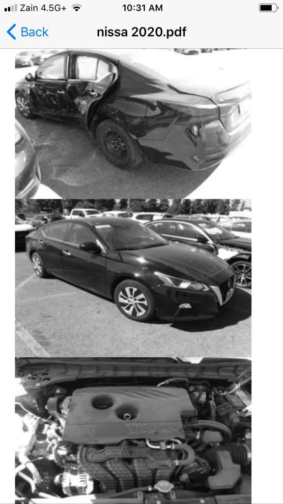 السلام عليكم
نيسان التيما 2020 

مواصفات S 

حادثة موضح بالصور بدون شاصي 

السعر 125 وبيه مجال بسيط  

للاستفسار : ***********
