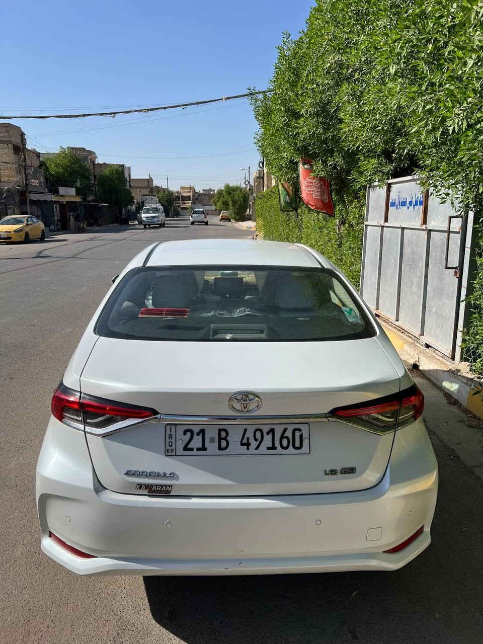 تويوتا كورلا 2024 خليجي (SAS ساز)
فول مواصفات 1/1  GLI
حجم المحرك 1800 
نوع الوقود بانزين 
دخول ذكي بصمة تشغيل بصمة 
فتحة سقف سلايت  
شاشة ديجيتل  
تبريد قطعتين 
ويل كب حجم الاطارات 16 
حساسات امامي خلفي 
لايتات عدسة 
بك لايتات لد 
كشاف لايت لد 
مرآة قابلة للطي 
اشارة بالمرآة 
وضعيات قيادة 
مرآة داخلية عاكسة 
شاحن واير ليس
رقم سليمانيه  دولي 
(مكان السيآرة بغداد )
سياره بأسمي تحويل مباشر 
السعر (195)وبيها مجال بسيط .
للاستفسار ***********
***********
