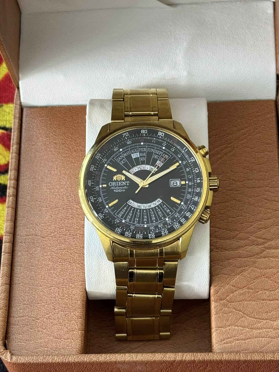 ساعة اورينت دولي
نافذة عرض الشهري 
قفل بحري 
رنك دوار 
ياباني اصلي
سير كامل 
نظافة عاليه جدا 
شغل مضبوط 
السعر 150 الف
يوجد توصيل لجميع المحافظات 
***********
