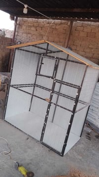 قفص حديد • ١٥٠×١٧٥ • رمادي النخيل