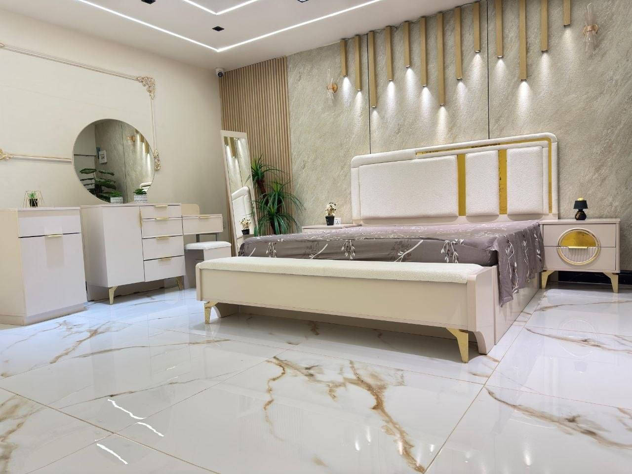 *موديل           كركر            الميتاليك*

*10 قطع             كنتور ملحق    340🎁*

❇️ قياسات ضخمه 
❇️ ميز تواليت عملاق
❇️ اللون الجديد المتميز 
❇️ السرير والشازلونه مخزن
⭕️ زجاج ذهبي مطلي   و   *مطّرش*

🆘 *الأطراف بروفيل*  🆘✨✨✨

❇️ المصنع الأصلي 
❇️ برغي حديد 

⭕️               *نقش MDF*


**إذا كنت صاحب هذا الإعلان وتريد حذفه لأي سبب، رجاءا أرسل رسالة إلى الدعم الفني**