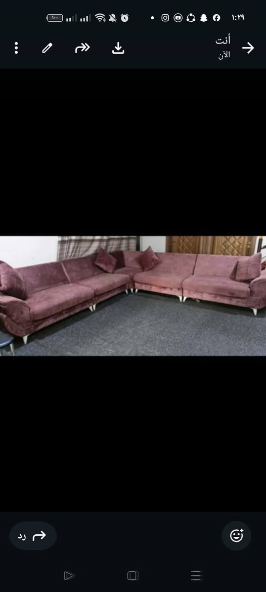 السلام عليكم للبيع ديوان 7 امتار ونص
10 مقاعد 6 قطع
شرط النضافه
الاسفنج مضغوط مع 4 كوشات حجم كبير
السعر على خاص


**إذا كنت صاحب هذا الإعلان وتريد حذفه لأي سبب، رجاءا أرسل رسالة إلى الدعم الفني**