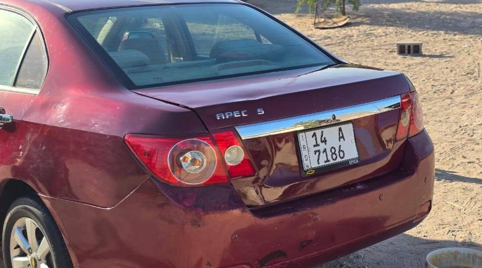 #للبيع شوفرليت ابيكا ٢٠٠٨
رقم دولي سنوية بسمي 2026/1/12 اليوم تنتهي وارد خليجي بدون حادث
 صبغ عام أثر جراد 
 سيارة جاهز من كل النواحي
المكان البصرة زبير
الاستفسار ***********
*********** البصرة, العراق
