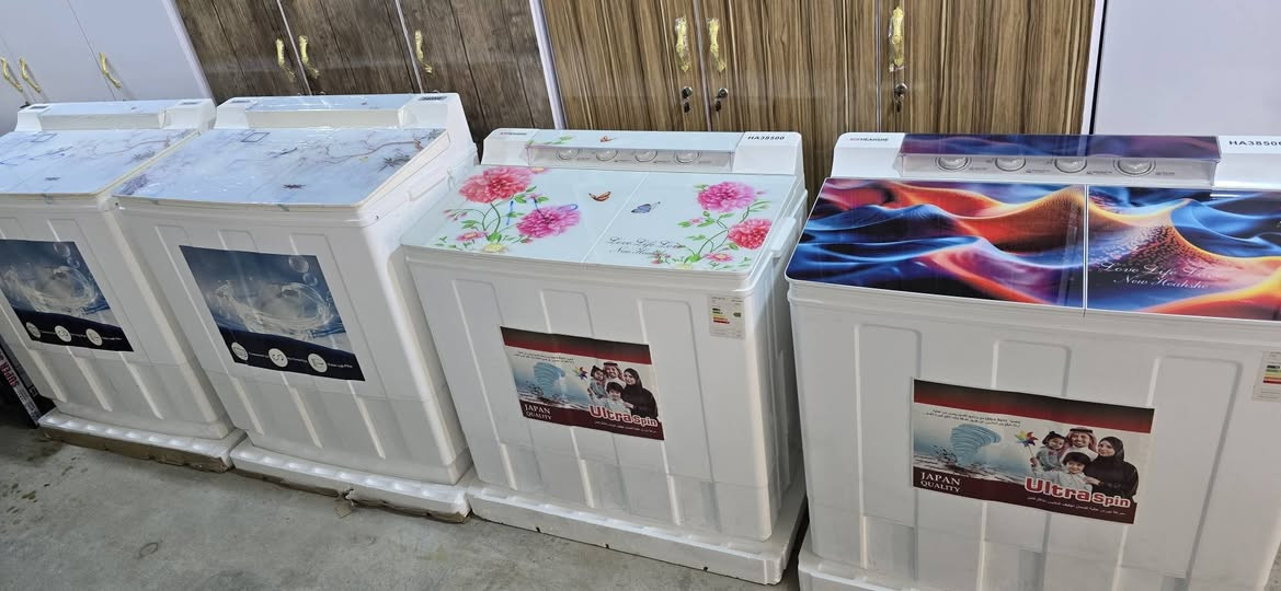 اثث بيتك بأنسب الاسعار سعار الشمال 🌹 
وصول حاويه من الغسالات الرويال والهيتاشي وسامسونك  الحجم الكبير ب225
والحجم الثاني 195
صلاح الدين ناحية العلم قرية الربيضة خلف مدرسه سومر للبنين 
***********
يوجد خدمة توصيل داخل المحافظة فقط 🚛
