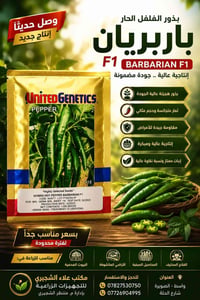 🌶️ وصل حديثاً إلى مكتب علاء الشجيري للتجهيزات الزراعية 🌶️  🔥 بذور الفل...