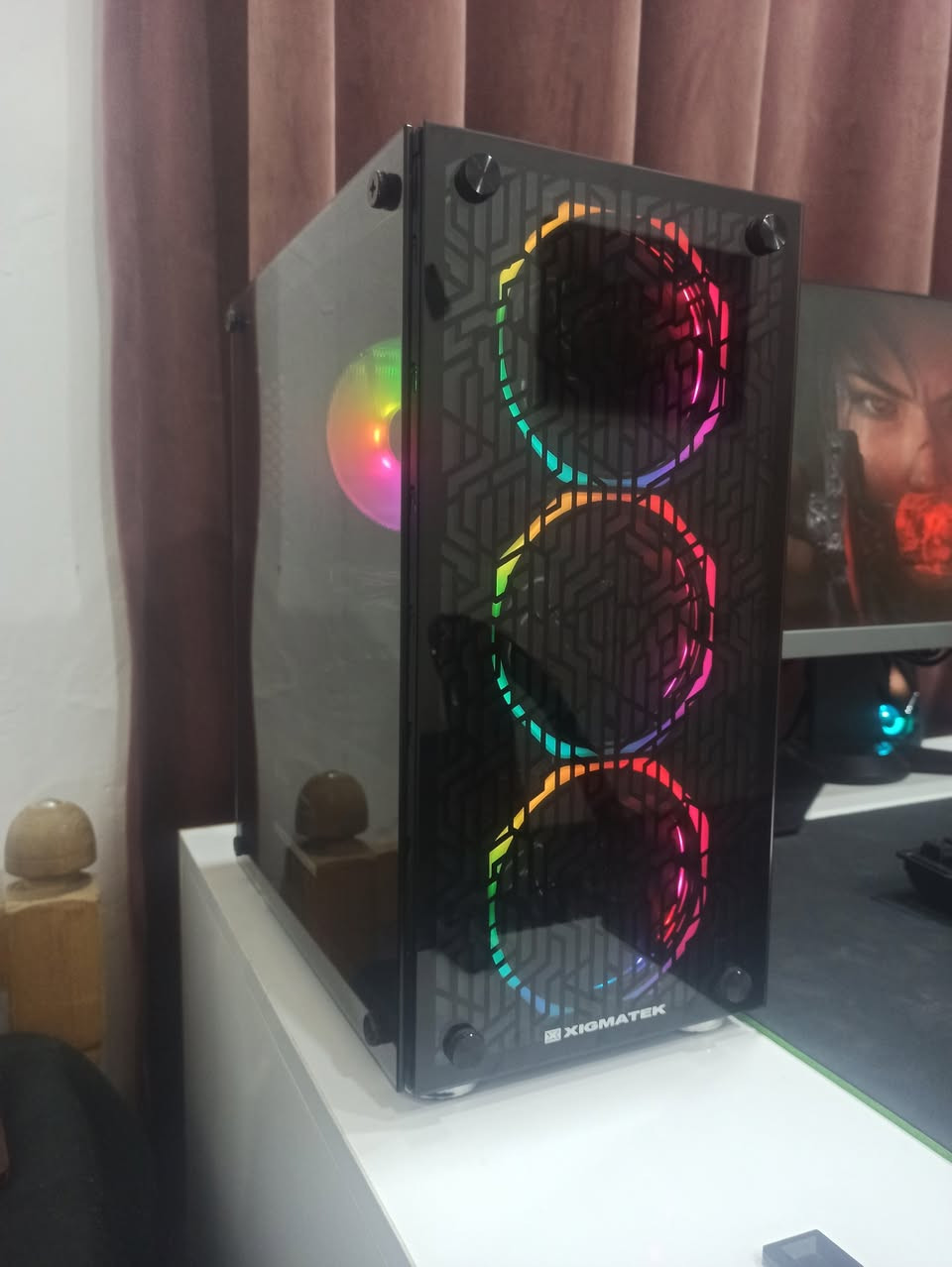 لسلام عليكم

📝 لعشاق { CASE MICRO TOWER } - ( MINI PC )
  💻 مواصفات:/
  ▫️ CPU:/ { INTEL® CORE™ i5-9400F PROCESSOR }
  ▫️ GPU:/ { AMD™ RADEON® RX 580 8GB BLACK 2FAN 59℃™ } 
  ▫️ M.B:/ { MSI B365M PRO-VH/M.2 } 
  ▫️ RAM:/ {  16GB ( 2x8GB ) DDR4 }
  ▫️ P.U.S:/ { 500W +80 PULS BRONZE } 
  ▫️ STORAGE:/ { M.2 NVME 128GB + HHD 500GB  }
  ▫️ CASE:/ { XIGMXTEK NYX-3F ARGB 3FAN MICRO TOWER }
 📝اخوان بس الكيس دينباع 85 الف واكثر  ويمكم الحساب

💰 السعر: 419,000 دينار عراقي 🔒
📍 مكاني: بغداد - الأعظمية
🚚 التوصيل: بغداد (5 آلاف) | المحافظات (6 آلاف)
📞 رقمي: ***********
