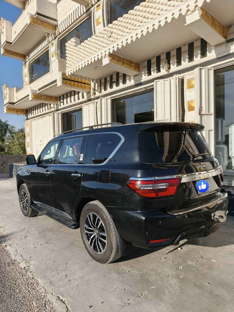 السلام عليكم
.... (للبيع).... 
نيسان باترول
موديل.. 2020..
محرك.. V8.. 
كشنات جلد 
كشنات كهربائي
تبريد ثلج تدفئه نار
شاشه +كامرة خلفيه
طخم تاير جديد + طخم صدر جديد
محرك وگير كفاله 
ضرر جاملغات الخلفيه صبغ
المكان صلاح الدين_بيجي_ناحية الزوية 
للاستفسار ...(***********)...
