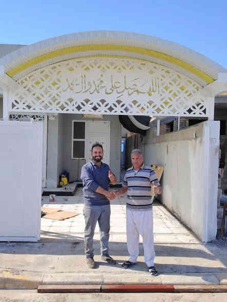 بسم الله الذي لايضر مع اسمه شيء في الأرض ولا في السماء وهوه السميع العليم....
تم بعون الله🙏اكمال مسقف كيسبان لسيد. فارس الحسيني 
افظل طريقه للحمايه من حرارة أشعة الشمس
والامطار والحالوب هوه مسقف الكيسبان 🌐 
 ونعمل كافه انواع الحداده 🏚🏠

😊  شغل درجه اولا 🙆‍♂️  والعمل  حسب الطلب 😍🎪
 متوفر جميع لوان 🌈    
ويتم نجاز لعمل نفس اليوم 🕔
حدادة خالد الحميداوي ***********
🌷🌺🌺
