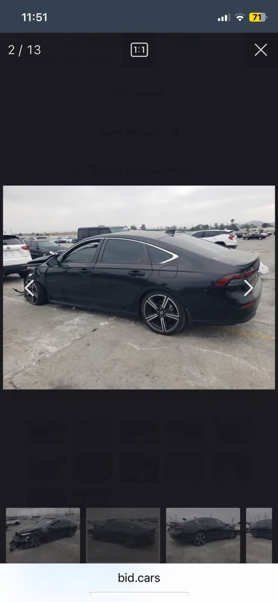 هوندا اكورد  2024 هايبرد sport
السياره بالحره الاردن
بدون تصليح 

للبيع حره على وضعها
حادث موضح بالصور
فتحه سقف

سعر 15,000$ دولار حره بمكانها 
واتساب ***********

متوفر اكورد الوان وحوادث اخرى
