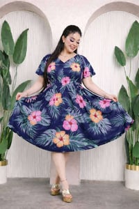 فستان كشمير • كلوش قصير • فري سايز