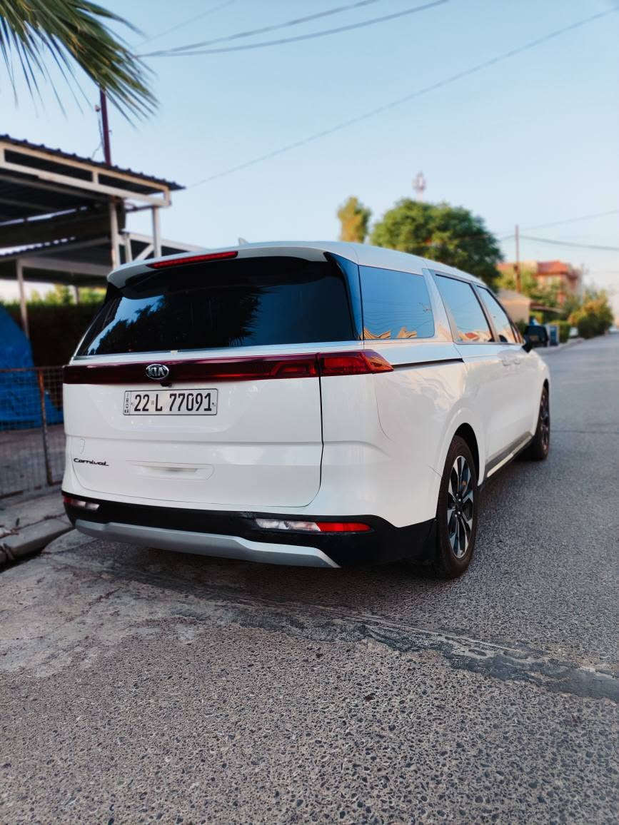 Kia Carnival EX 2022 (USA Spec)
140,000 KM | 7 Seats | Original Paint | 3.5L V6
سەیارەکە زۆر پاک و خاوێنە، 7 کورسی VIP هەیە، بۆیاغی ئەسڵیە و تەنها یەک دەرگا بە PDR چاککراوەتەوە. دەرگای سلایدی ئۆتۆماتیک، کامێرا، سێنسەری پارکینگ، Apple CarPlay، Android Auto و هەموو تایبەتمەندییەکانی EX هەیە.
💰 $29,500 📍 هەولێر
"Ready for inspection by any mechanic." (ئامادەی پشکنینە لەلایەن هەر میکانیکێکەوە.) أربيل, العراق


**إذا كنت صاحب هذا الإعلان وتريد حذفه لأي سبب، رجاءا أرسل رسالة إلى الدعم الفني**