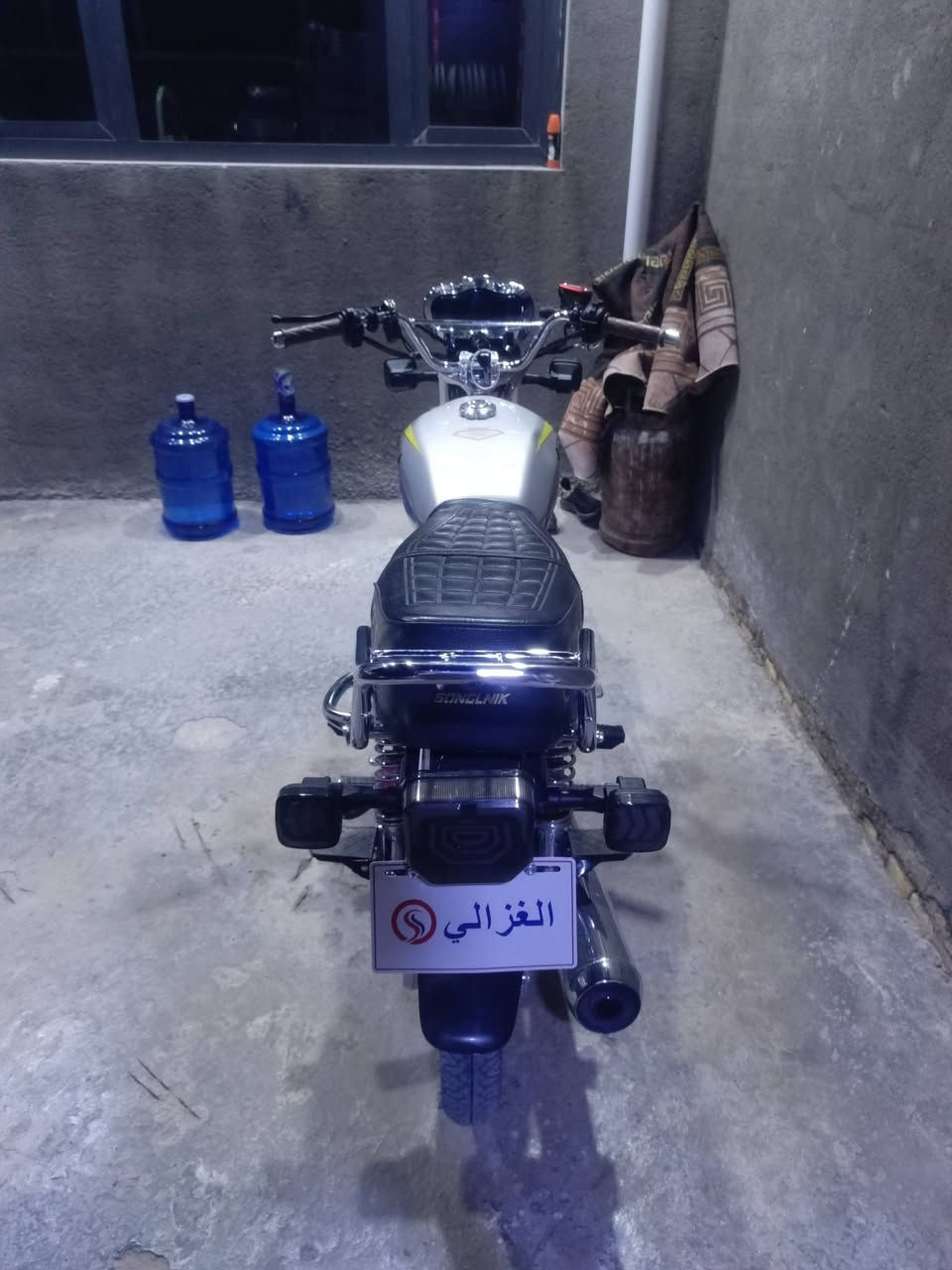 سلام عليكم دراجه سونك تايكر موديل2026 ماصارله اقل من شهر من طالعه من لوكيل ثاني تبديله دهن اله السعر ب775 وبيه مجال مكفوله كفاله عامه رقمي‏‪***********‬‏
