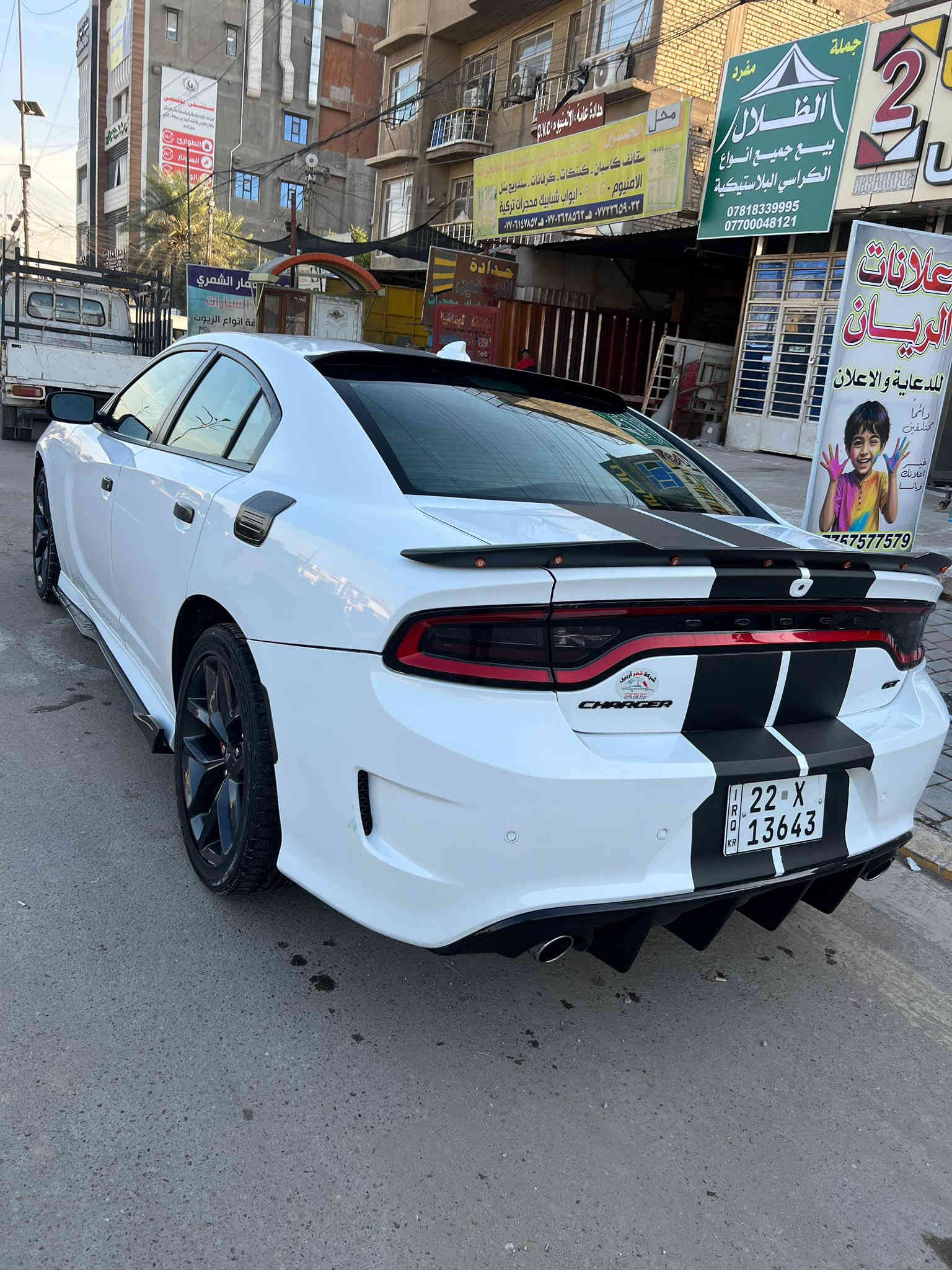 دوج جارجر جي تي موديل 2022‏DODGE CHARGER GT
رقم أربيل اسمي هزه جديده ترقيم جديد اسمي
اللون:ابيض 
المواصفات: وارد امريكي-حادث شبه كلين 
فقط بارد بلجاملغ الأمامي كد اربع صابع
٦سلندر محرك(٣٦٠٠)
كراسي كهرباء
كراسي سپورت(حضن)
شاشة_امامية_كبيرة_اصلية_لمس_حراري_(11 inch)_الجديدة_كليا
نظام_خرائط_(نظام ملاحة)_navigation
مستشعر_صف_المركبة
نظام_مساعدة_بدء_التشغيل_على_المرتفعات
نظام_التحكم_بالاداء
نظام_قياس_قوة_المحرك_
‏AUTO_START
نظام_التحكم_بالانطلاق
نظام_اعداد_نمط_القيادة
نظام_اعداد_النمط_الرياضي
نظام_اعداد_النمط_الافتراضي
مراة_زئبقية
كامرة خلفية اصلية
شاشة عرض الاعطال
تشغيل عن بعد
كروس سرعة
فول تحكم استيرن(جهتين امامي+جهتين خلفي)
دبل كير(عادي+أوتوماتيك)
ناقل حركة ٨ نمر
نظام_SUPER_TRACK_PAK
نظام_سپورت_SPORT
نظام مانع انزلاق ABS
حساس خلفي
مري تدفئة
نظام تحكم بمستوى الانارة الداخلي
نظام تحكم بمستوى الضوء الداخلي
لايت عدسة
لد نهاري
بك لايت LED
ويل_20_GT 
مدخل
‏CARPLAY 
صور حادث مع منشور
‏المكان بغداد

رقم صاحب سيارة ***********
