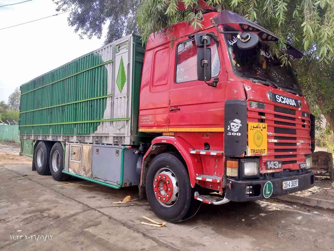 سكانيه (143) حجم (500) كير 5/5 مجموعه جوب ليس يرفع ينزل تخم تواير محرك جديد كير جديد قماره بلاديه سياره من جوه شغل ما ناقصه شي (***********).            (***********)
