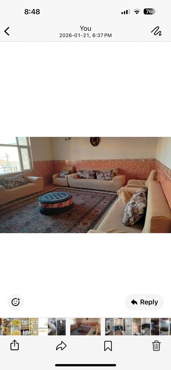 عندي بيت ايجار في منطقه بينج حساروك قريبه عل صفحه مجدي مول او خلف مجدي مول تقريبا بيت مساحته 125 م موتته كامله ايجار بيت 500$ اتواصل عل واتساب 
***********
